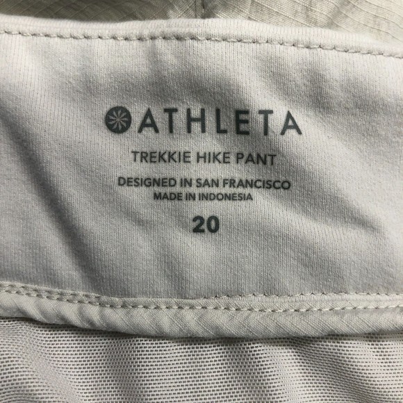 Athleta Women Trekkie Hike Pants Plus Size 20 Nylon Blend Outdoor Hiking M025 14 - Picture 8 of 16